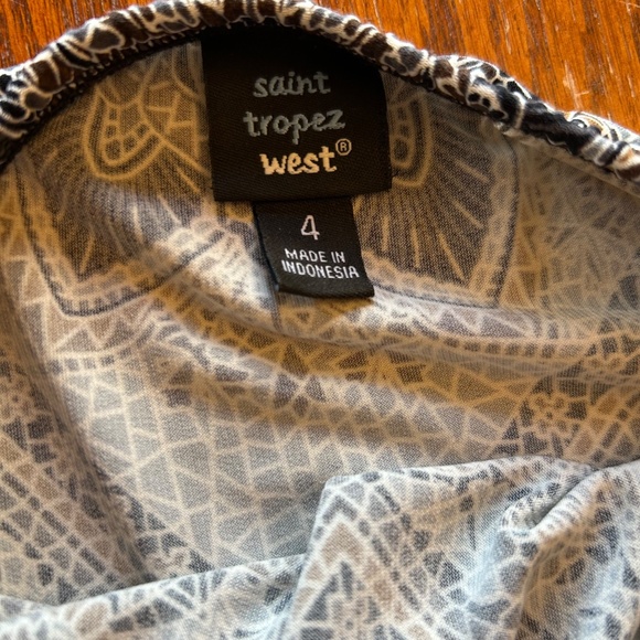 St Tropez Printed Halter Maxi‎ Dress Women's size 4 - Picture 3 of 7